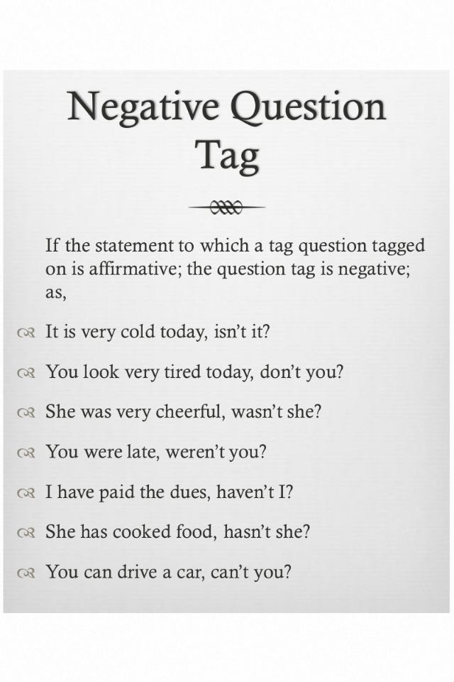 grammar express question tag